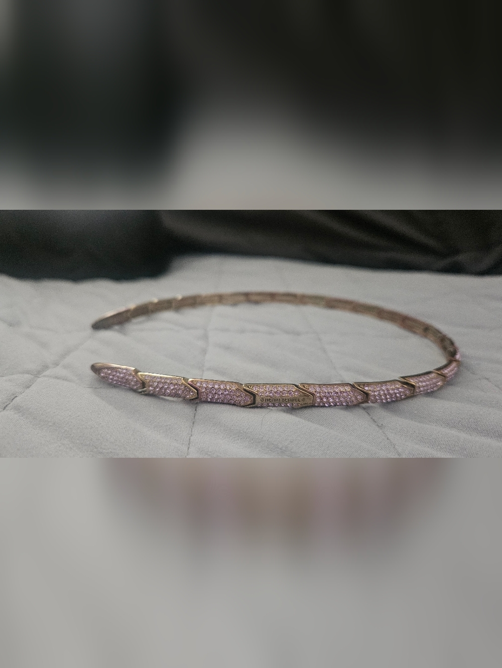 HENRI BENDEL /PINK SWAROVSKI HEADBAND